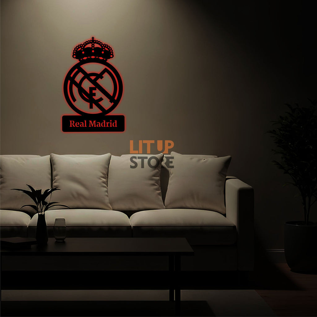 Real Madrid Football Club - Backlit LED Logo| Vibex