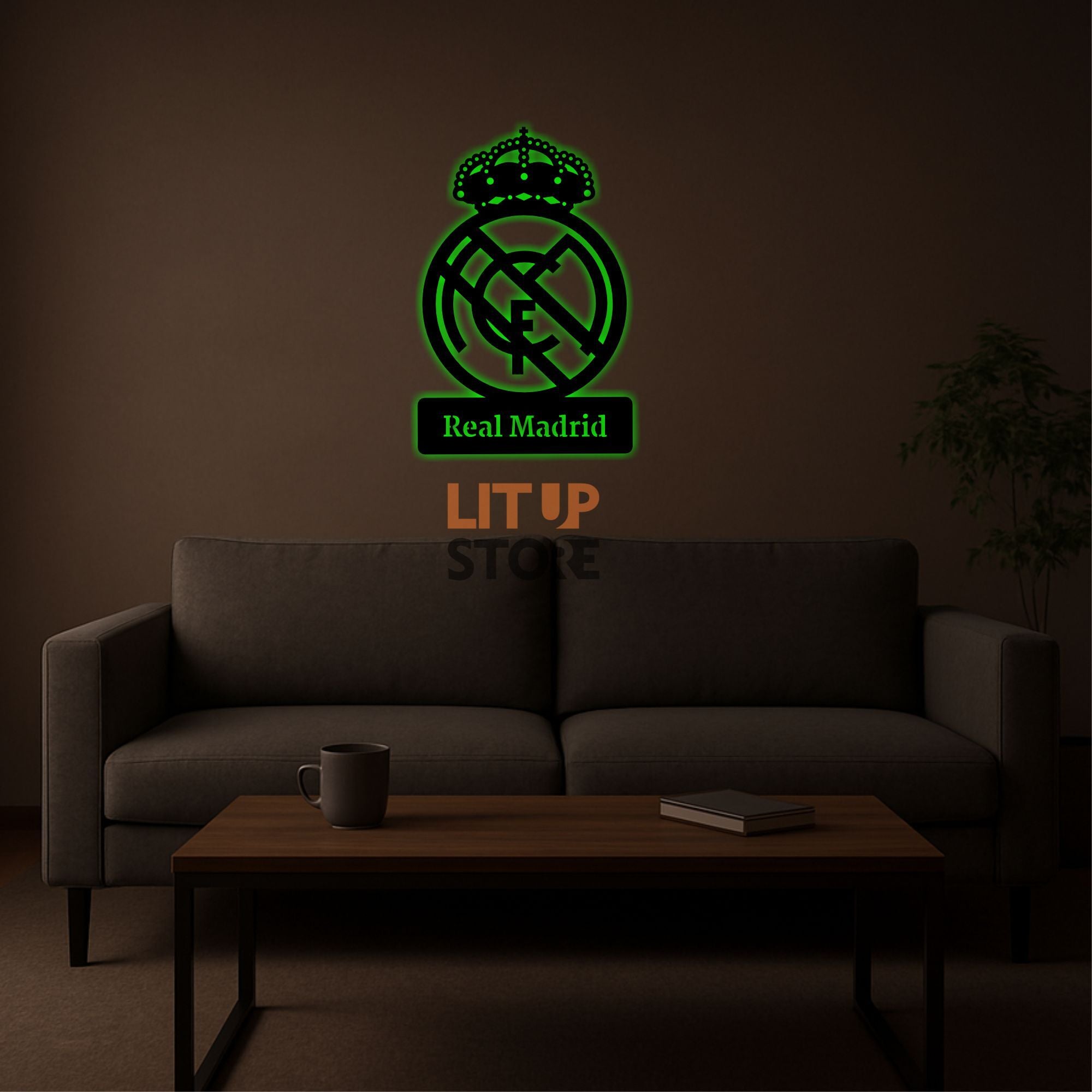Real Madrid Football Club - Backlit LED Logo| Vibex