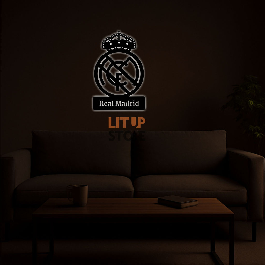 Real Madrid Football Club - Backlit LED Logo| Vibex