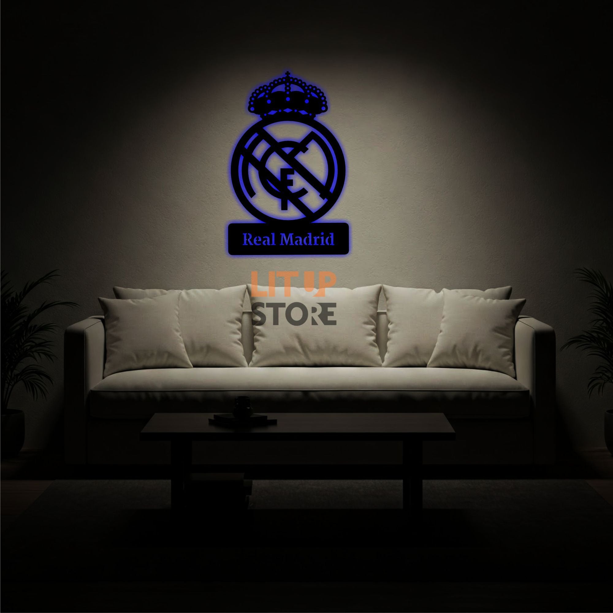 Real Madrid Football Club - Backlit LED Logo| Vibex