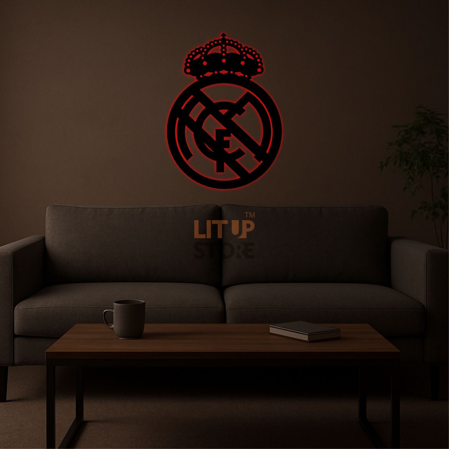 Real Madrid Football Club - Backlit LED Logo| Vibex