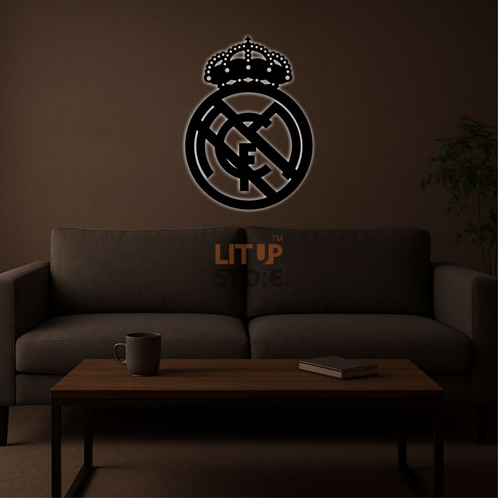 Real Madrid Football Club - Backlit LED Logo| Vibex