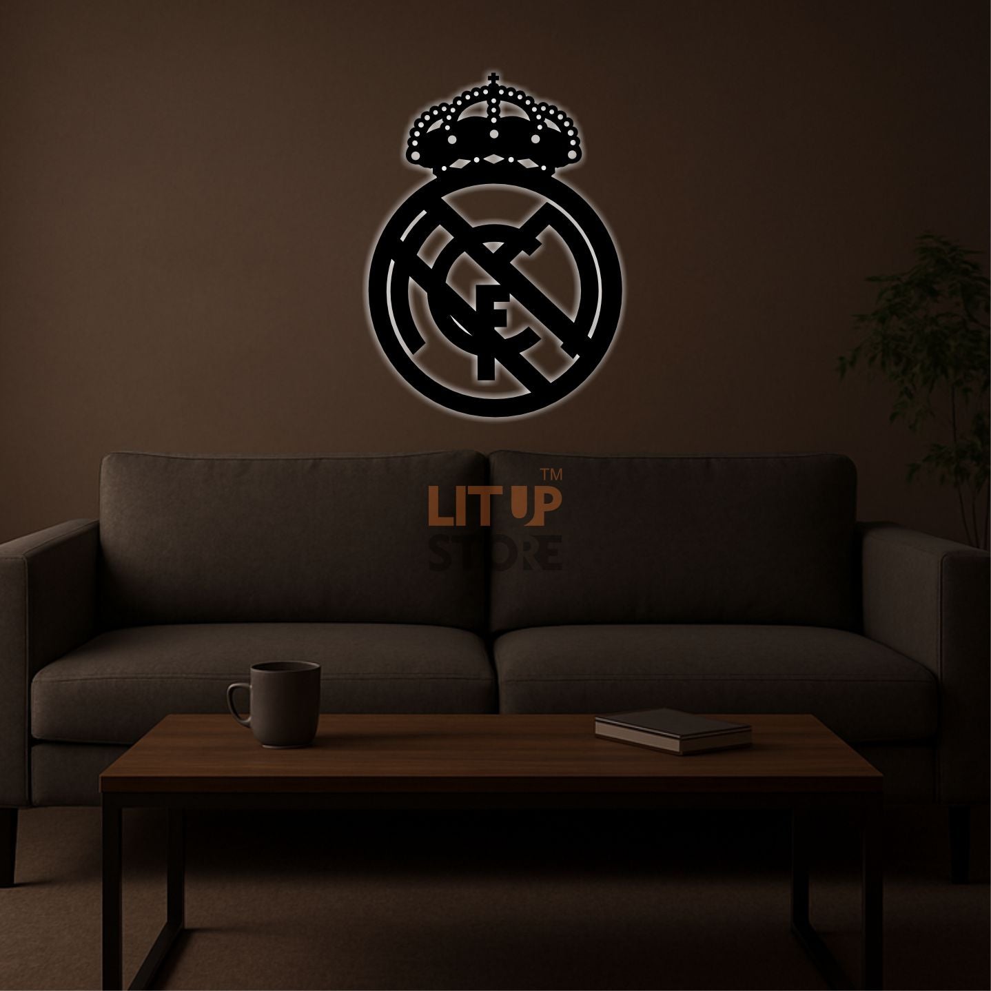 Real Madrid Football Club - Backlit LED Logo| Vibex