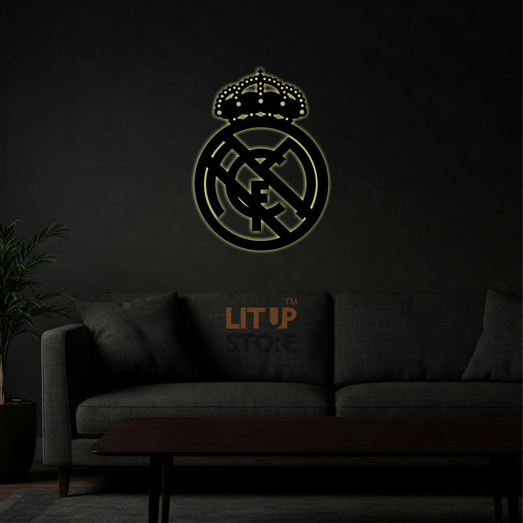 Real Madrid Football Club - Backlit LED Logo| Vibex