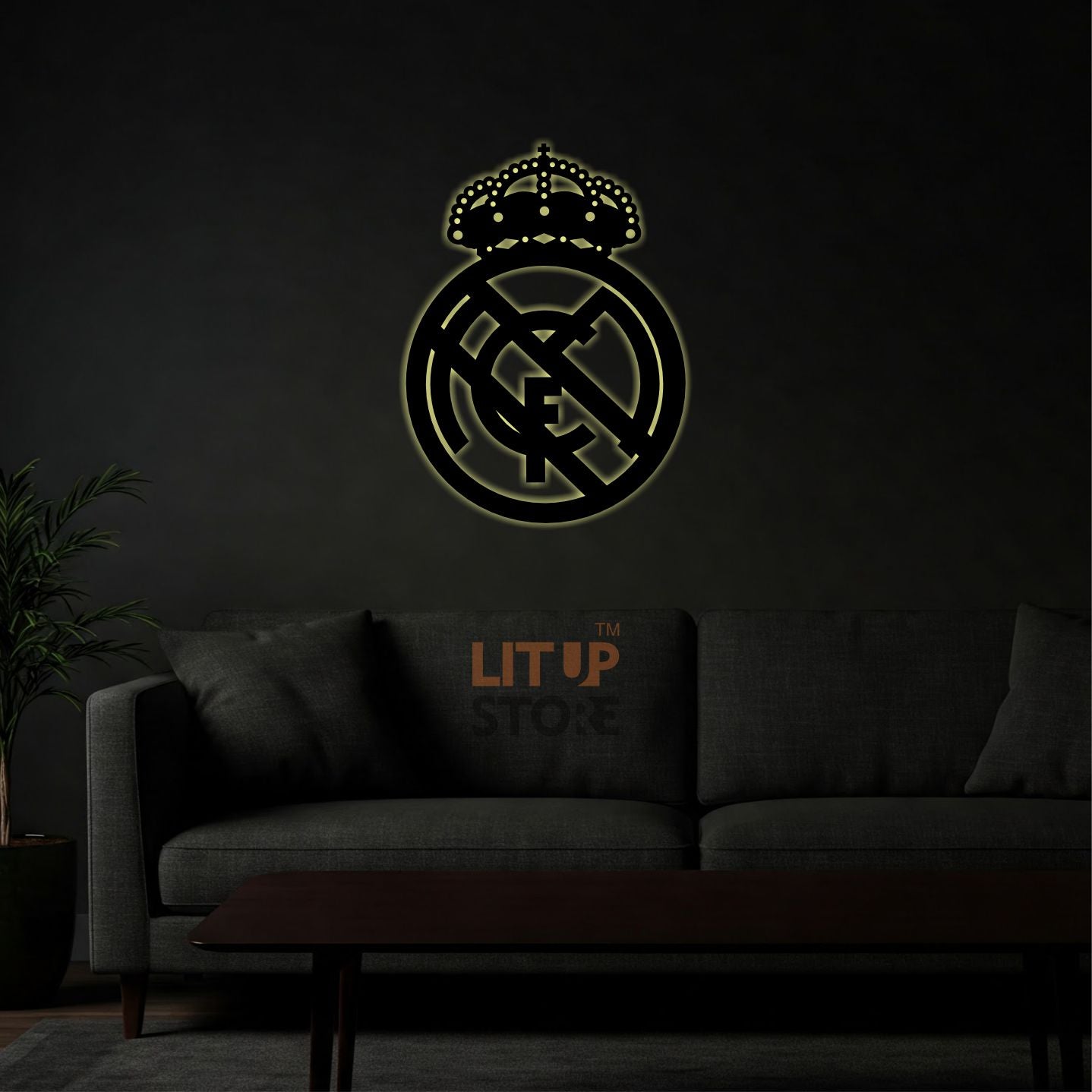 Real Madrid Football Club - Backlit LED Logo| Vibex