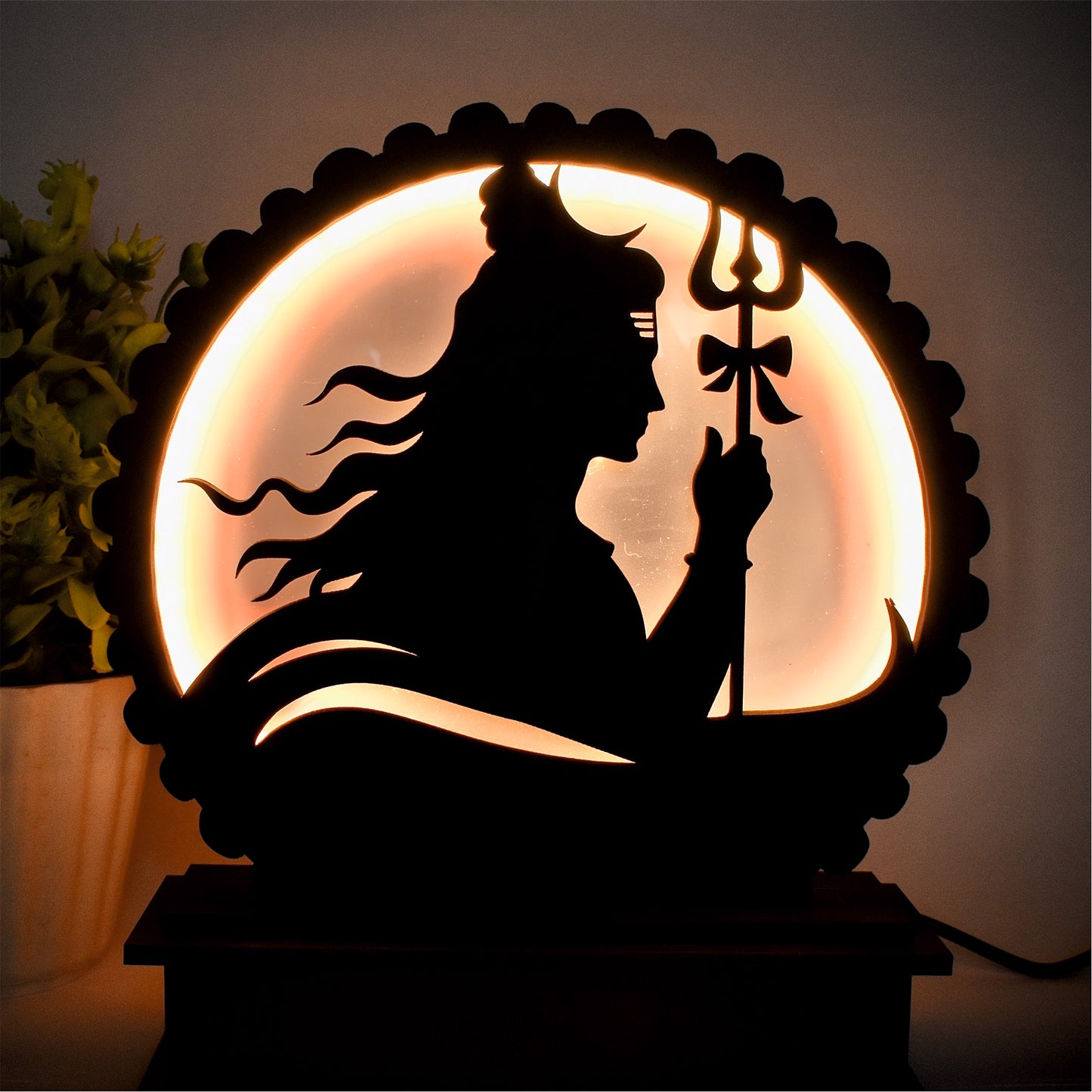 Jai Mahakal LED Desk Lamp – A Divine Glow for Your Space