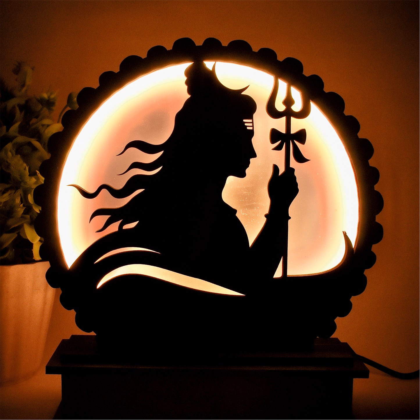 Jai Mahakal LED Desk Lamp – A Divine Glow for Your Space