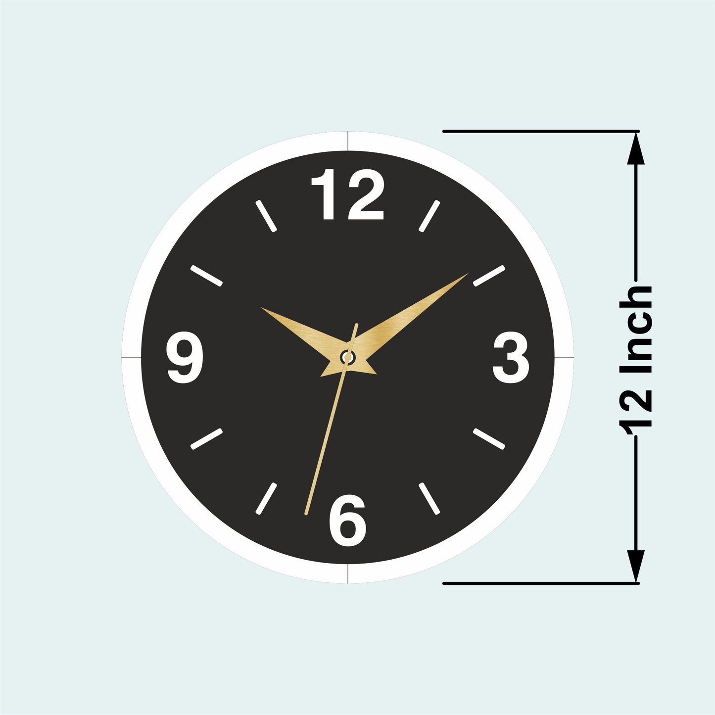 Premium Classic Wall Clock | Wooden Wall Clock | 12x12 Inch