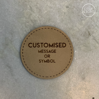 Custom Branded Tea Coaster | with Coaster Holder