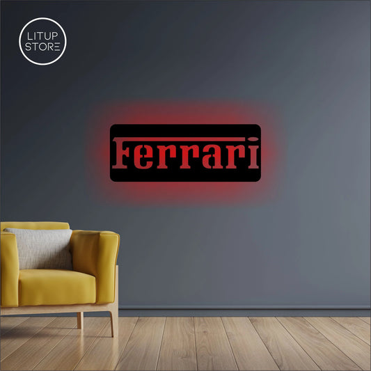 Ferrari Car - Luxury Car - Backlit LED Logo