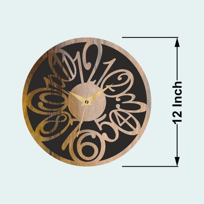 Premium Wall Clock | Wooden Wall Clock | 12x12 Inch