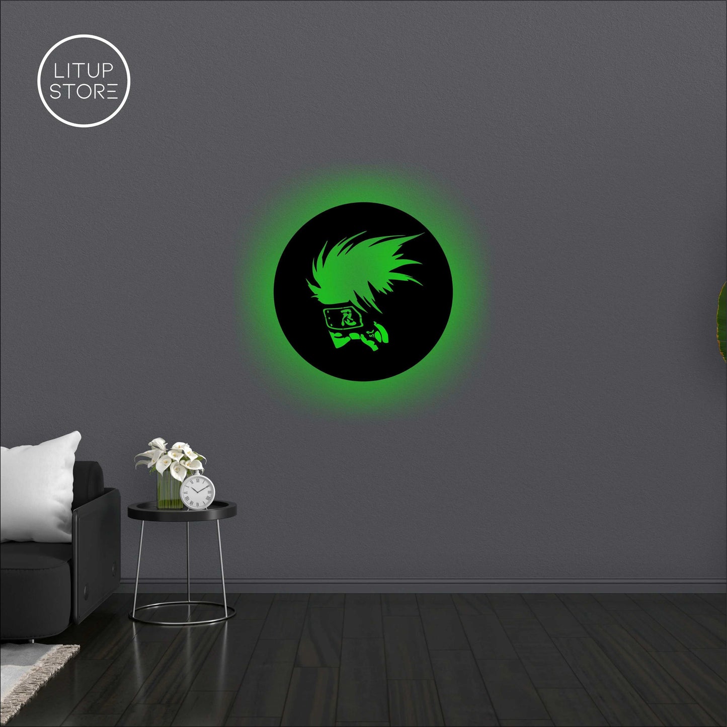 Kakashi - Anime -  Backlit LED Logo