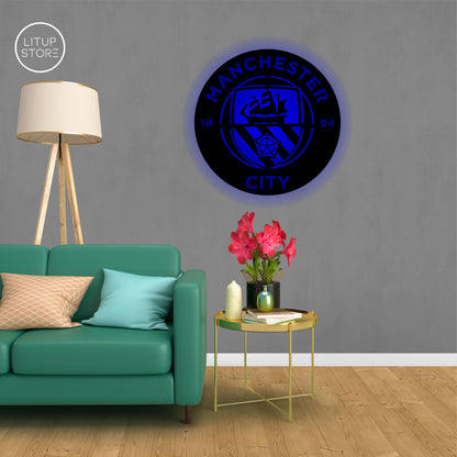 Manchester City Football Club- Backlit LED Logo| Vibex