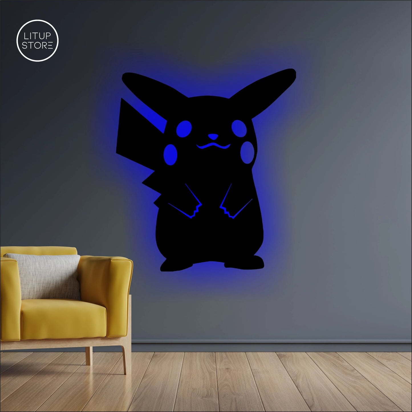 Pokemon Pikachu - Backlit LED Logo