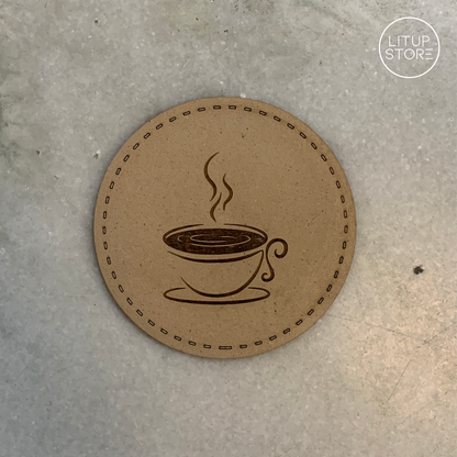 Chai Charm Tea Coaster | with Coaster Holder (set of 6)