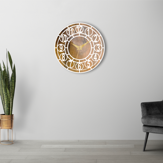 Premium Classic Wall Clock | Wooden Wall Clock | 12x12 Inch