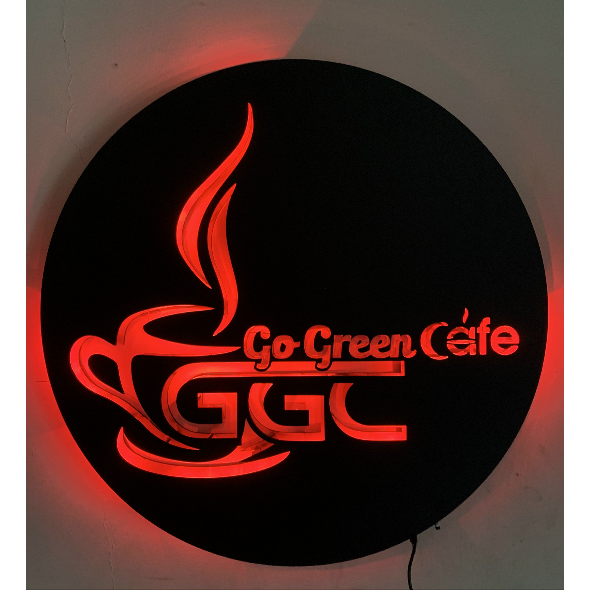 Customized Backlit LED Logo for Office, Shop, Home, Fitness Places, etc | Vibex