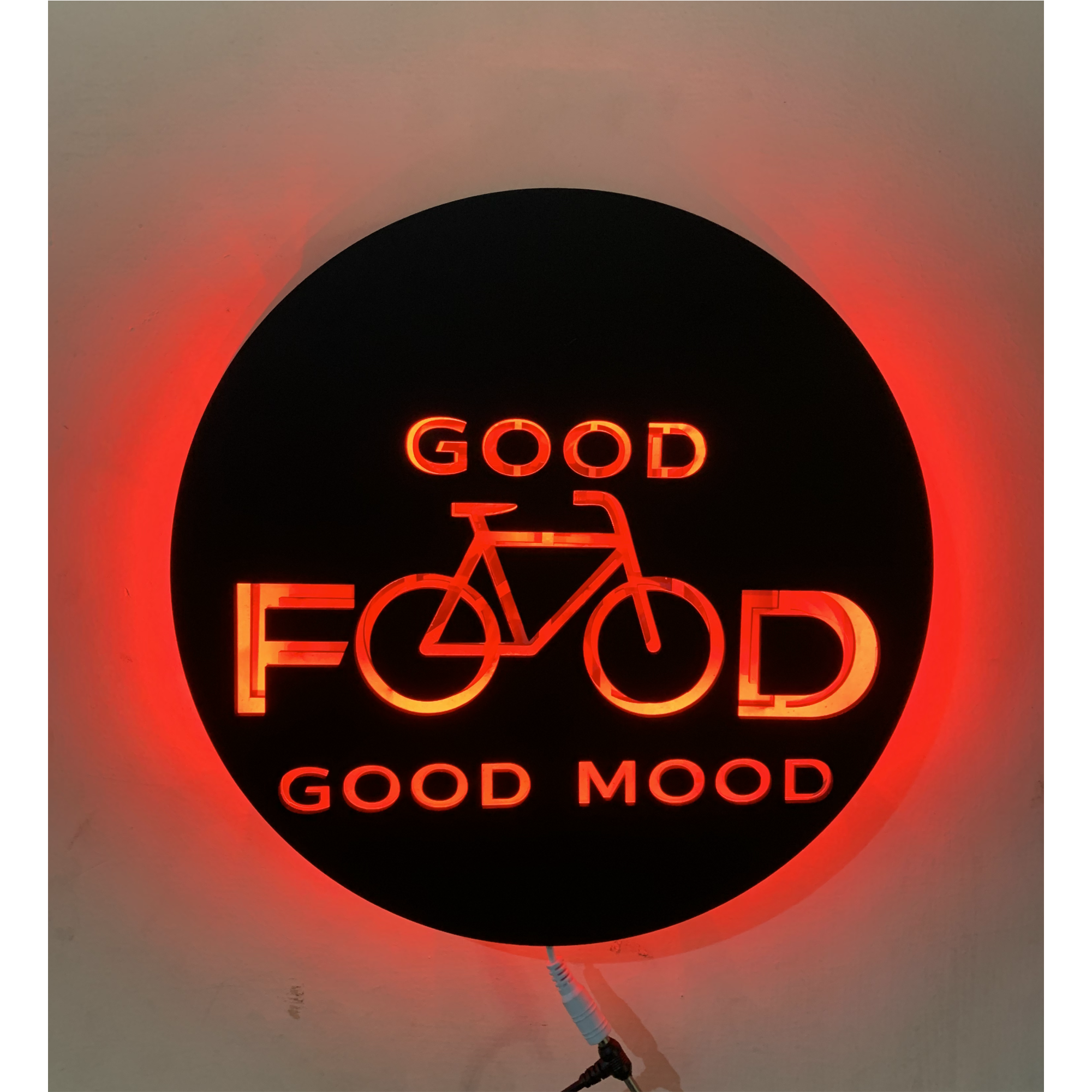Customized Backlit LED Logo for Office, Shop, Home, Fitness Places, etc | Vibex