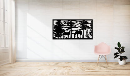 Horses In Woods - Wall Decals