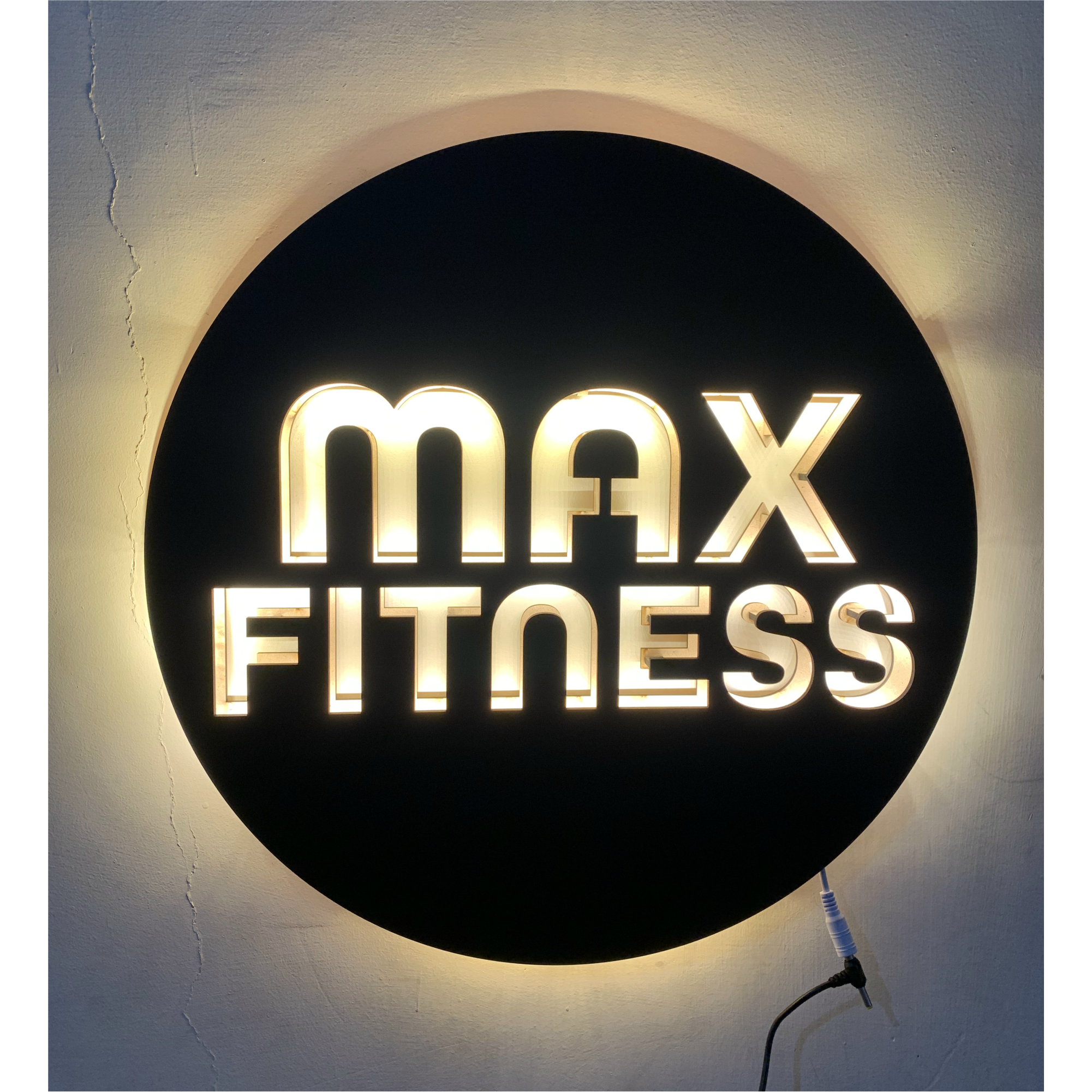 Customized Backlit LED Logo for Office, Shop, Home, Fitness Places, etc | Vibex