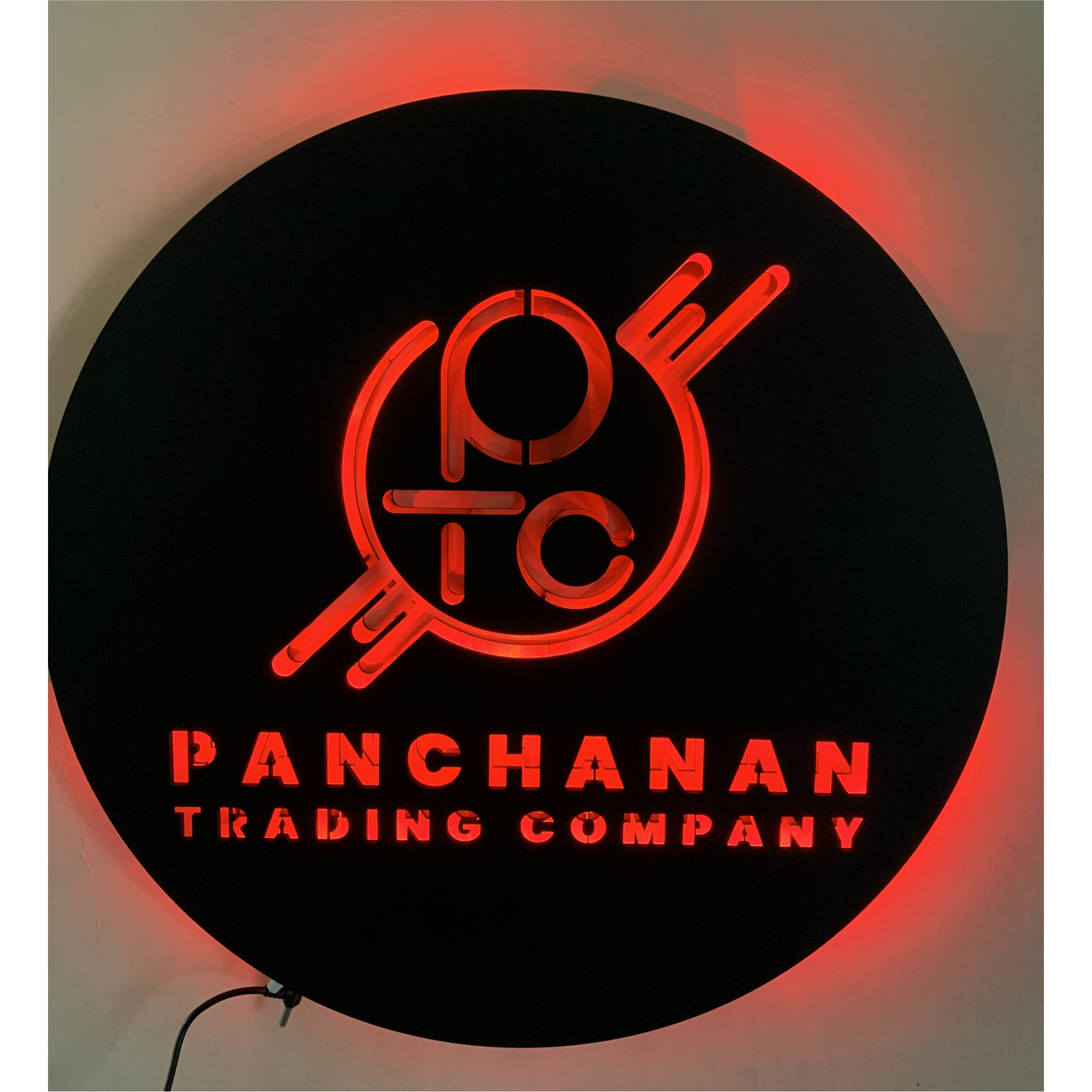 Customized Backlit LED Logo for Office, Shop, Home, Fitness Places, etc | Vibex