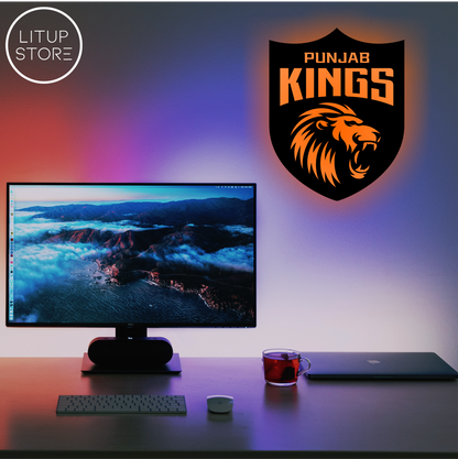 Punjab Kings - IPL - Backlit LED Logo| Vibex