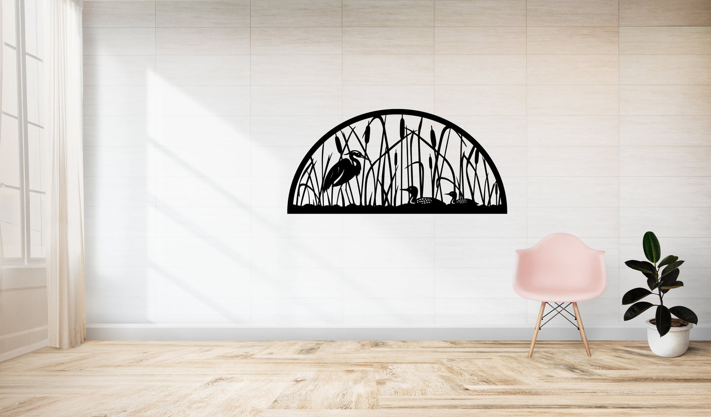 Swan In Woods - Wall Decals