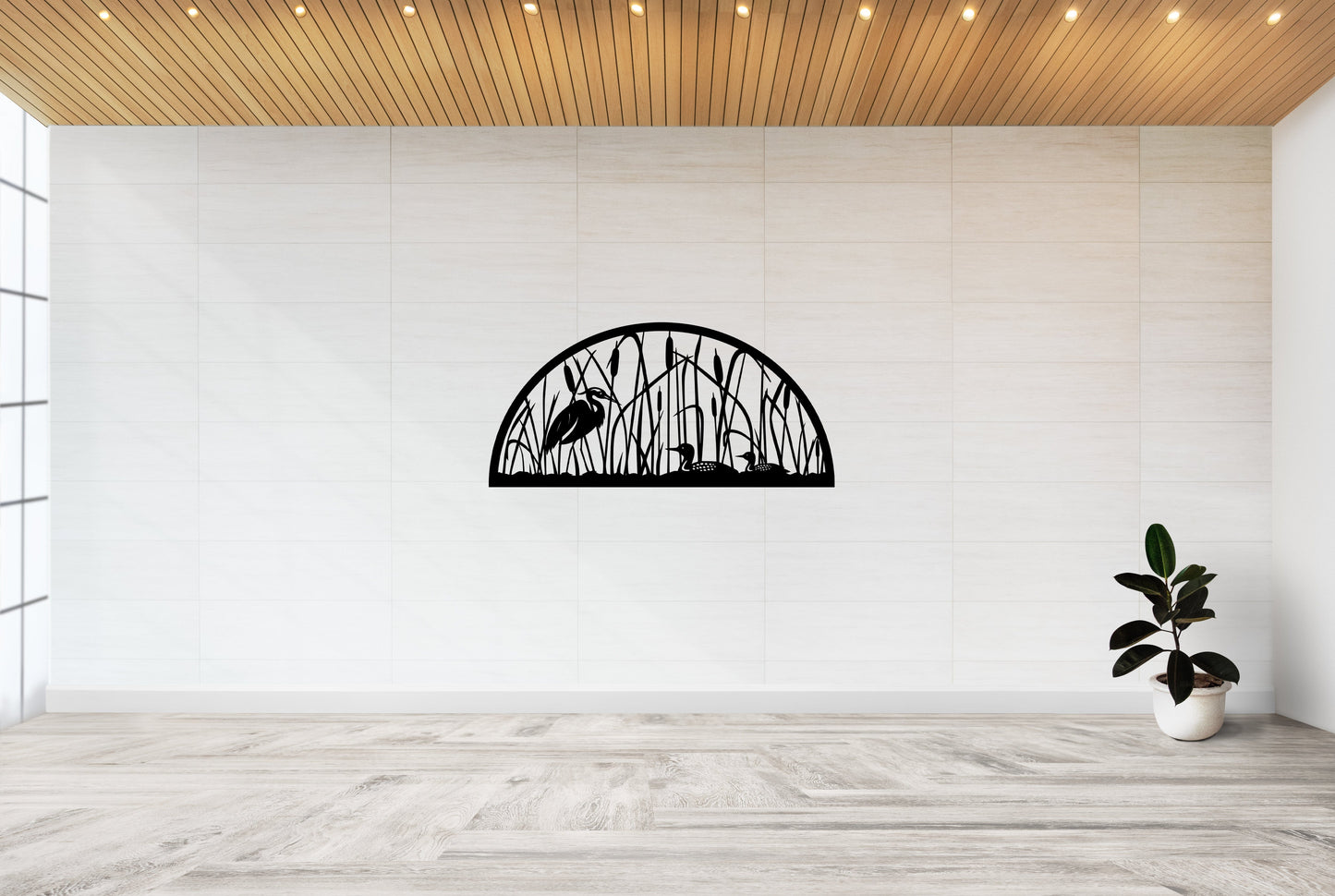 Swan In Woods - Wall Decals